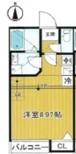 Calm筥松【1階】の間取り