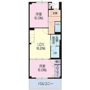 MELODIAM華【1階】の間取り