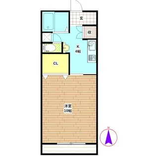 リヴハイツ【1階】の間取り