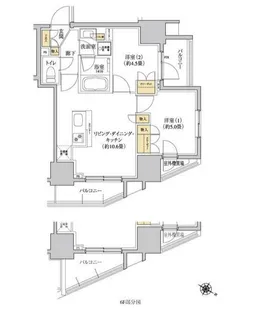 グレーシアフィット三軒茶屋【9階】の間取り
