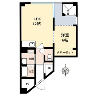 大阪府大阪市東淀川区上新庄2【マンション】の間取り