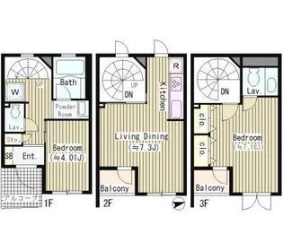 ベルメゾン【1階】の間取り