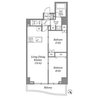 Primal Tabata【7階】の間取り