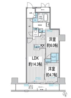 栖‐すみか‐浅草蔵前【10階】の間取り
