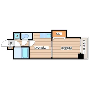 パルフェ宮城野【2階】の間取り