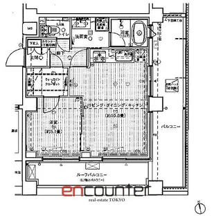 プレール・ドゥーク新宿御苑II【7階】の間取り