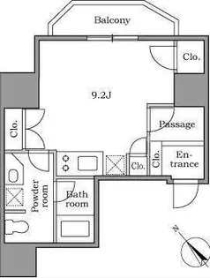 東京都渋谷区恵比寿西1【マンション】の間取り