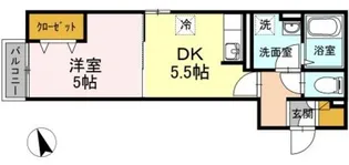 ラ・ルミエール中野坂上【2階】の間取り