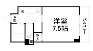 ロイヤルコート西七条【4階】の間取り