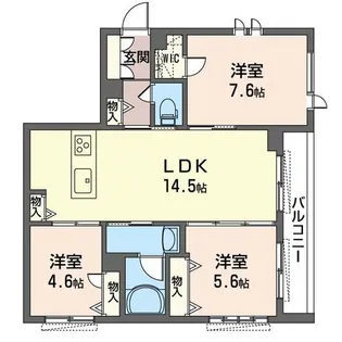 ハルモニアステラ【SHM】【2階】の間取り