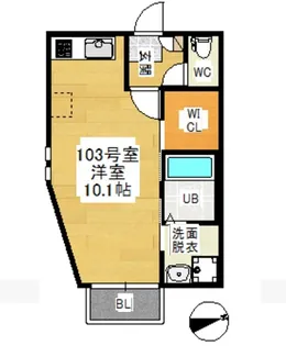 GRANDTIC塩釜口(グランディックシオガマグチ)【1階】の間取り