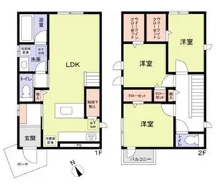 東京都目黒区緑が丘1【一戸建】の間取り