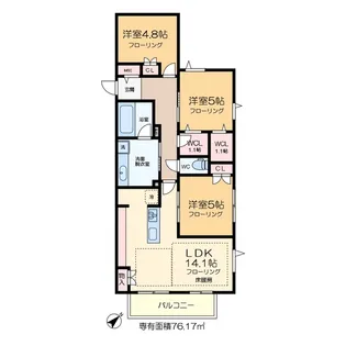 アレーズKASHIWANOHA【3階】の間取り