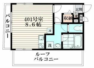 アニール【4階】の間取り