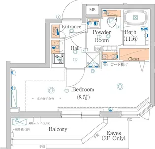 HY’s briller大森北【3階】の間取り