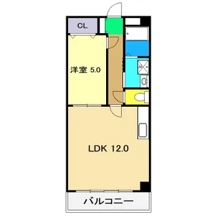 セレス薊野【2階】の間取り