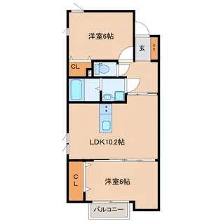 愛子東5丁目新築AP【2階】の間取り