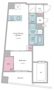 クレヴィアリグゼ西巣鴨【2階】の間取り