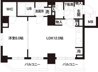 レジディア白金高輪【9階】の間取り
