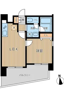オーキッドレジデンス三ノ輪II【8階】の間取り