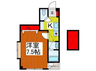 サンライズ・Blvd.中青木【3階】の間取り