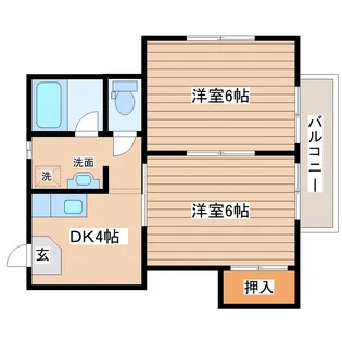 ピュアハイツ【1階】の間取り