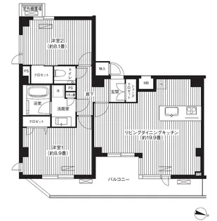 アヴニール元代々木【6階】の間取り