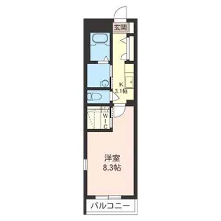 ファシナシオン【1階】の間取り