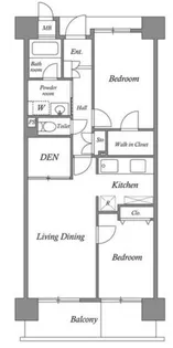 ルクレ川口ウエスト【3階】の間取り