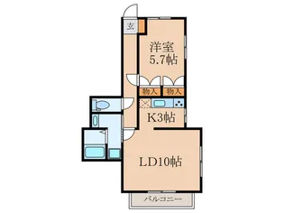 クレスト上鷺【2階】の間取り
