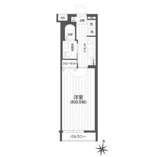 メイクスデザイン用賀【2階】の間取り