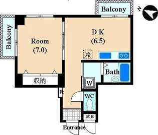 フォルツーナ【6階】の間取り