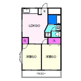 クレセントカシダII【3階】の間取り