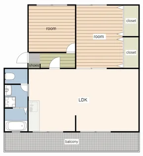 グリーンハイツ【1階】の間取り
