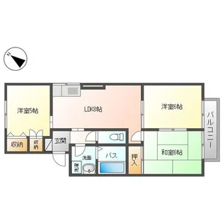 ハイカムール平原【2階】の間取り