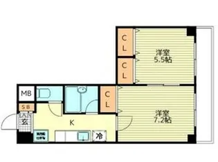 モンレーブ通町【3階】の間取り