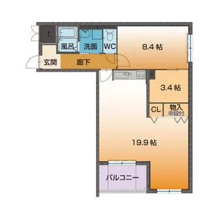 ベルフォーレ【3階】の間取り
