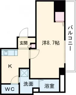 神明町西エヌエム・キャトフ・ヴァン【9階】の間取り
