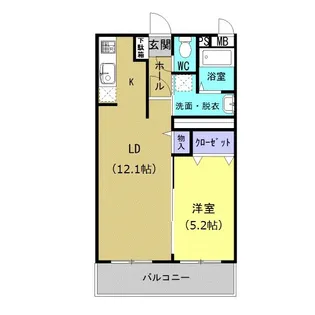 ユーミーベル【3階】の間取り