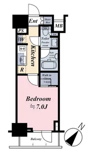 ザ・パークワンズ品川戸越【3階】の間取り