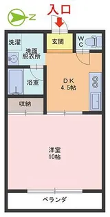 ラ・ヴィータ【1階】の間取り