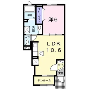 サンリット フレスクーラ【1階】の間取り