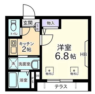 ヴィレッタインテル【1階】の間取り