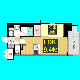 プレサンスレイズ千種今池【4階】の間取り