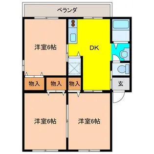 ヴィラたかせ【2階】の間取り