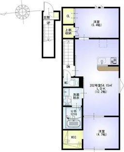 VILLEST 溝の口 SOUTH【2階】の間取り
