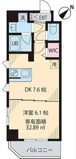 インペリアルパークII【3階】の間取り