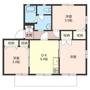 アゼリア港南台A【1階】の間取り