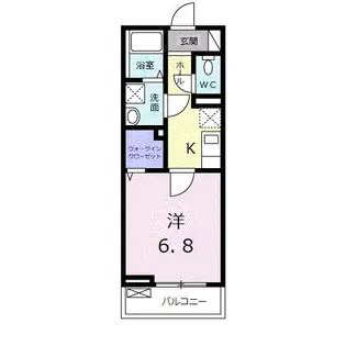 ルミエール・扇【3階】の間取り