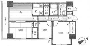 ダイアパレス鶴見中央【4階】の間取り